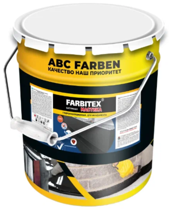 Мастика битумно-резиновая (8кг) FARBITEX