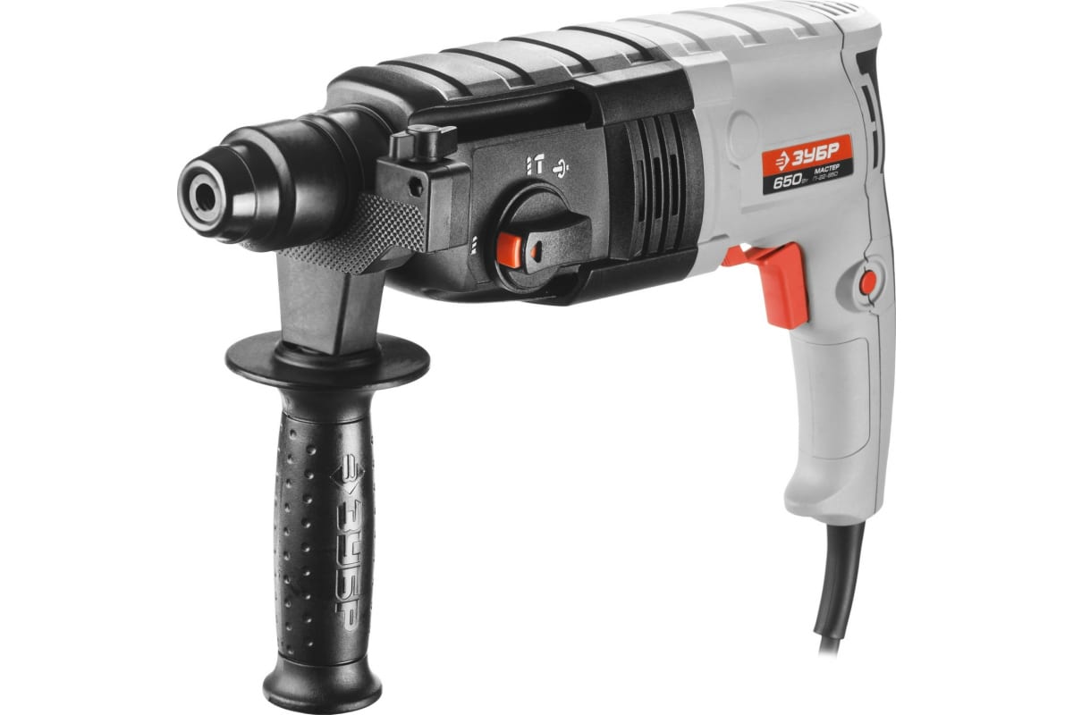 Перфоратор SDS-plus Зубр П-22-650 реверс, горизонт. 2,3 Дж 0-870 об/мин 0-4850 уд/мин 650Вт кейс