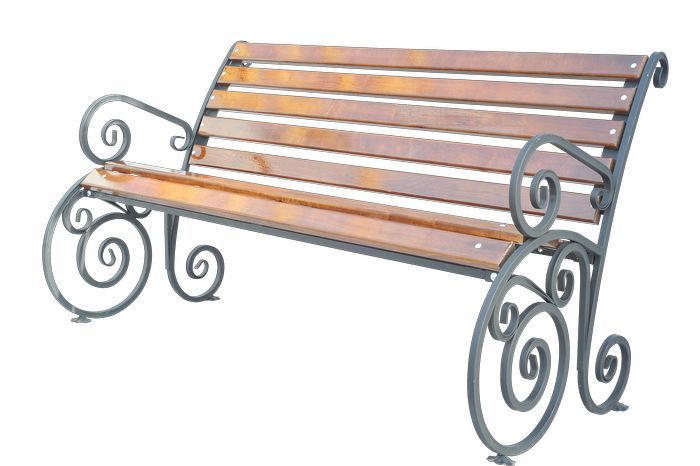 Скамейка Вдохновение с подлокотником 1,5м 1560*890*920 мм (Ш*Г*В)