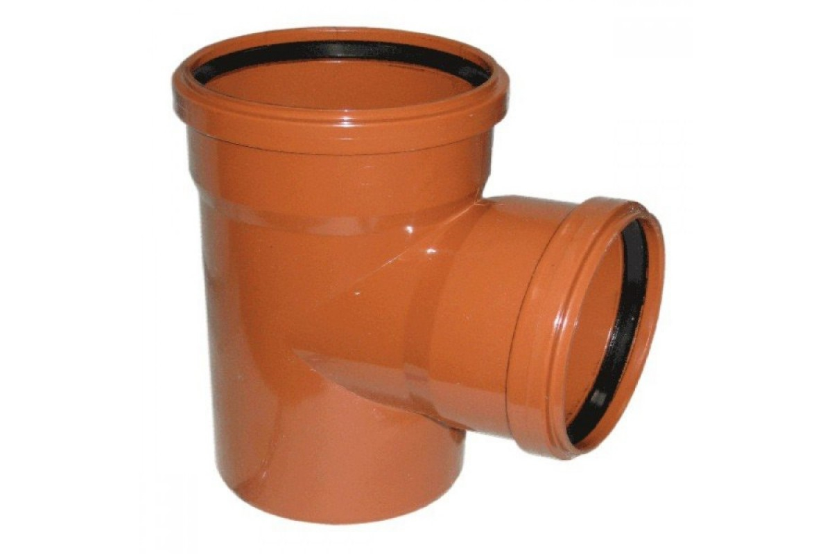 Тройник переходник 160*110 Флекстрон (оранж)