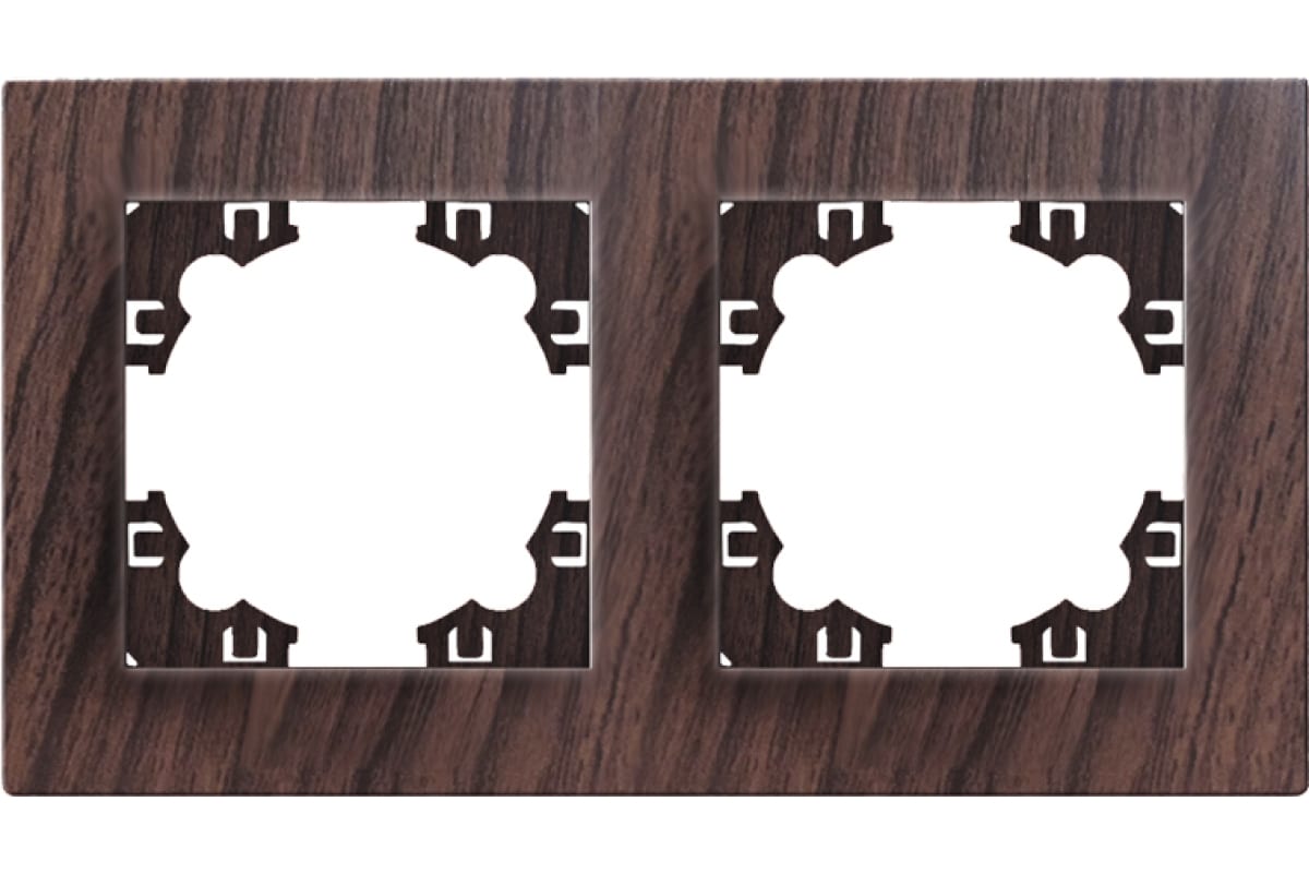 "Афина" Рамка 2-х местная горизонтальная венге