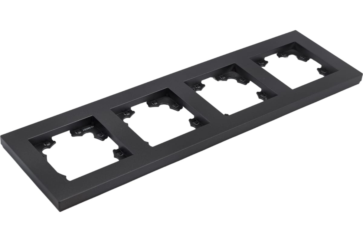 "Афина" Рамка 4-х местная горизонтальная графит