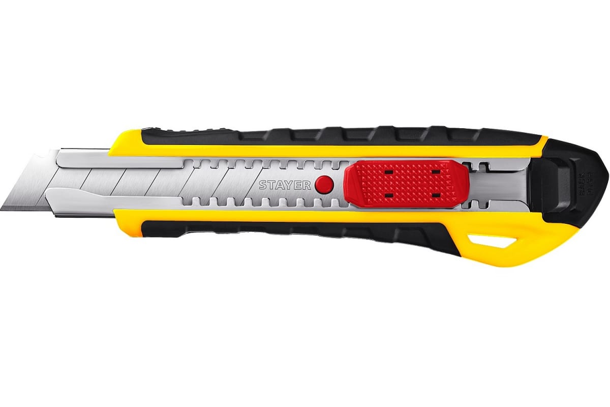 Нож с автостопом KS-18A,сегмент лезвия 18мм STAYER