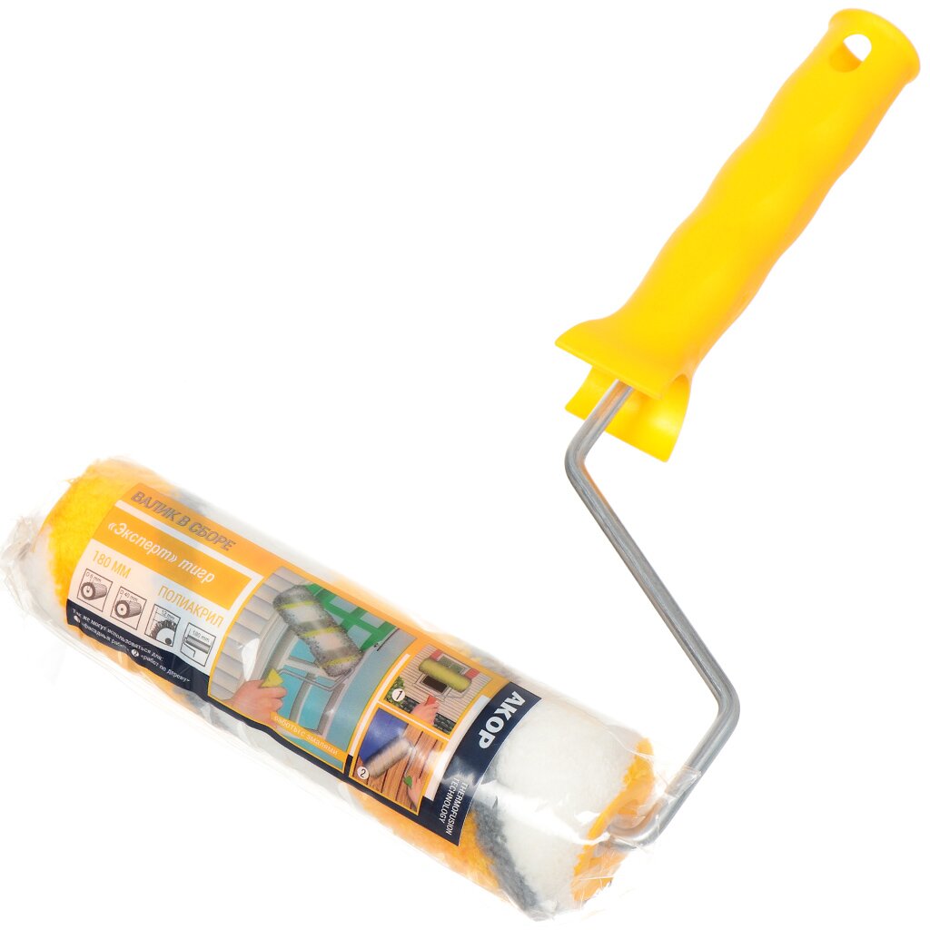 Валик в сборе 180 D6мм ЭКСПЕРТ ТИГР (ПОЛИАКРИЛ) АКОР(1/35)