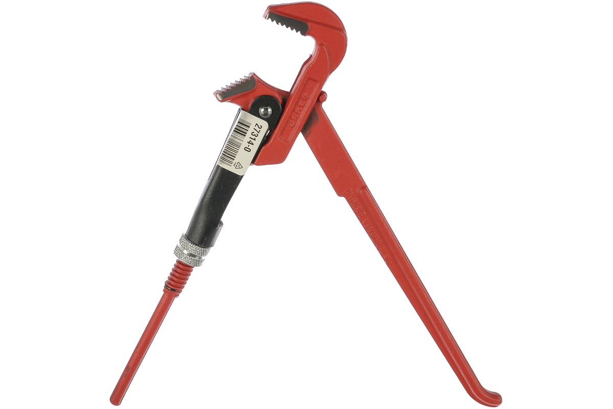 Ключ трубный ЗУБР Мастер рычажный,прямые губки,цельнокованный №0 3/4