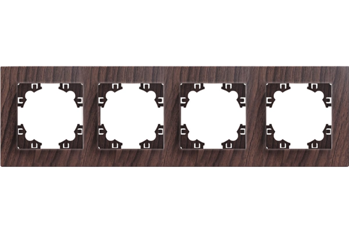 "Афина" Рамка 4-х местная горизонтальная венге