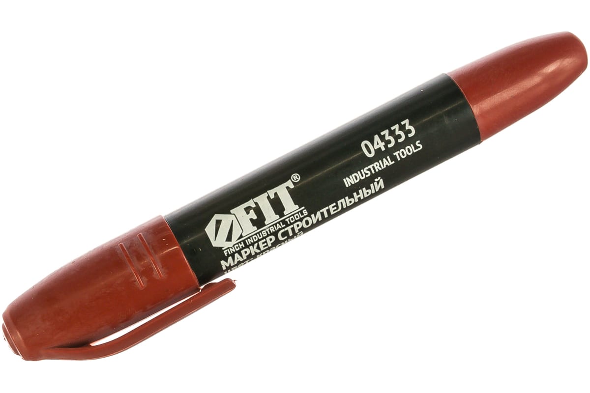 Маркер строительный перманентный красный FiT