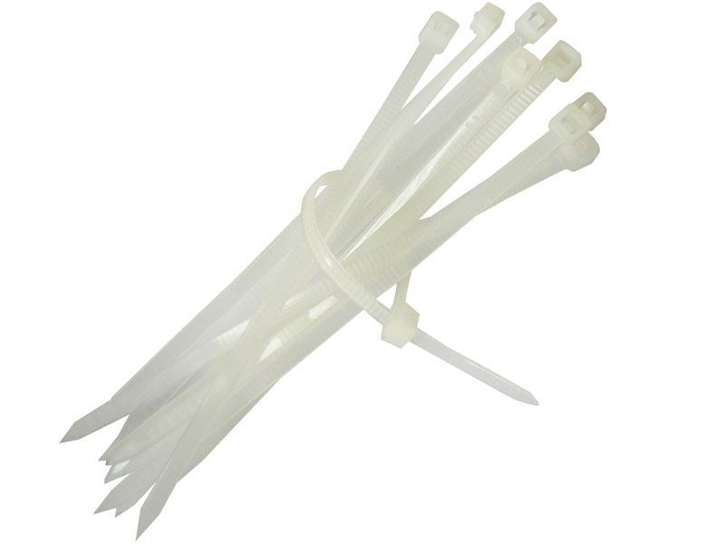 Ремешок-Хомут белые. 300х4,6 мм, 100 шт