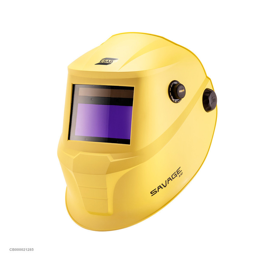 Маска сварщика SAVAGE А40 9-13 Желтая сменные батареи