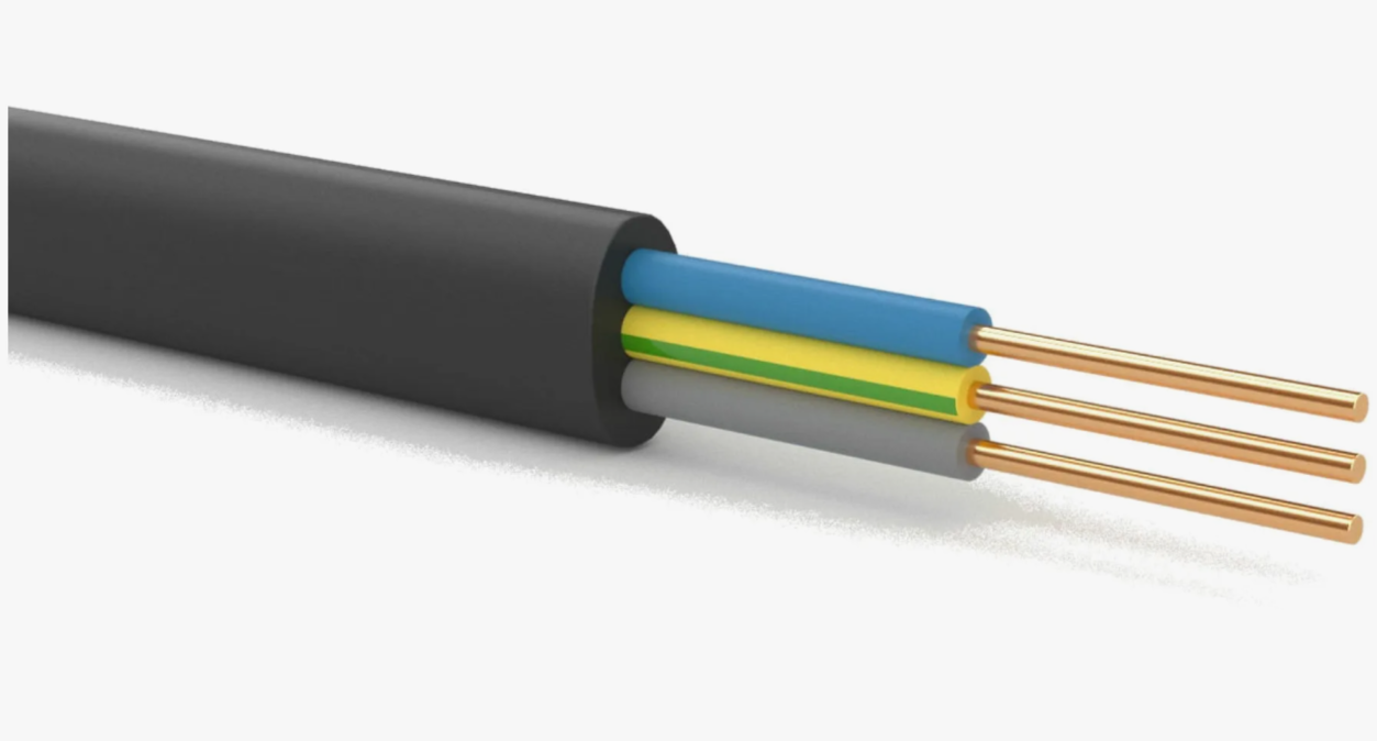 Кабель силовой ГОСТ ВВГ-Пнг 2х2,5 плоский ореол Кабель силовой ГОСТ ВВГ-Пнг 2х2,5 плоский ореол