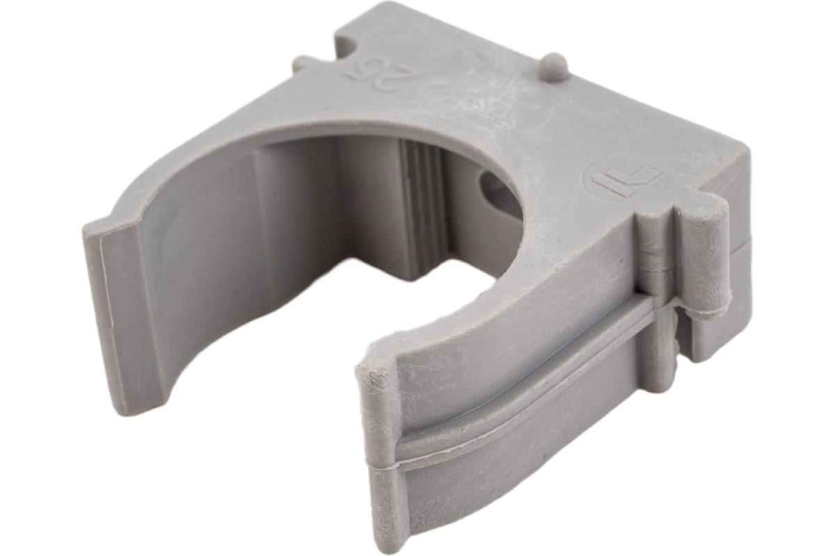 Клипса для гофры 25,2 серая