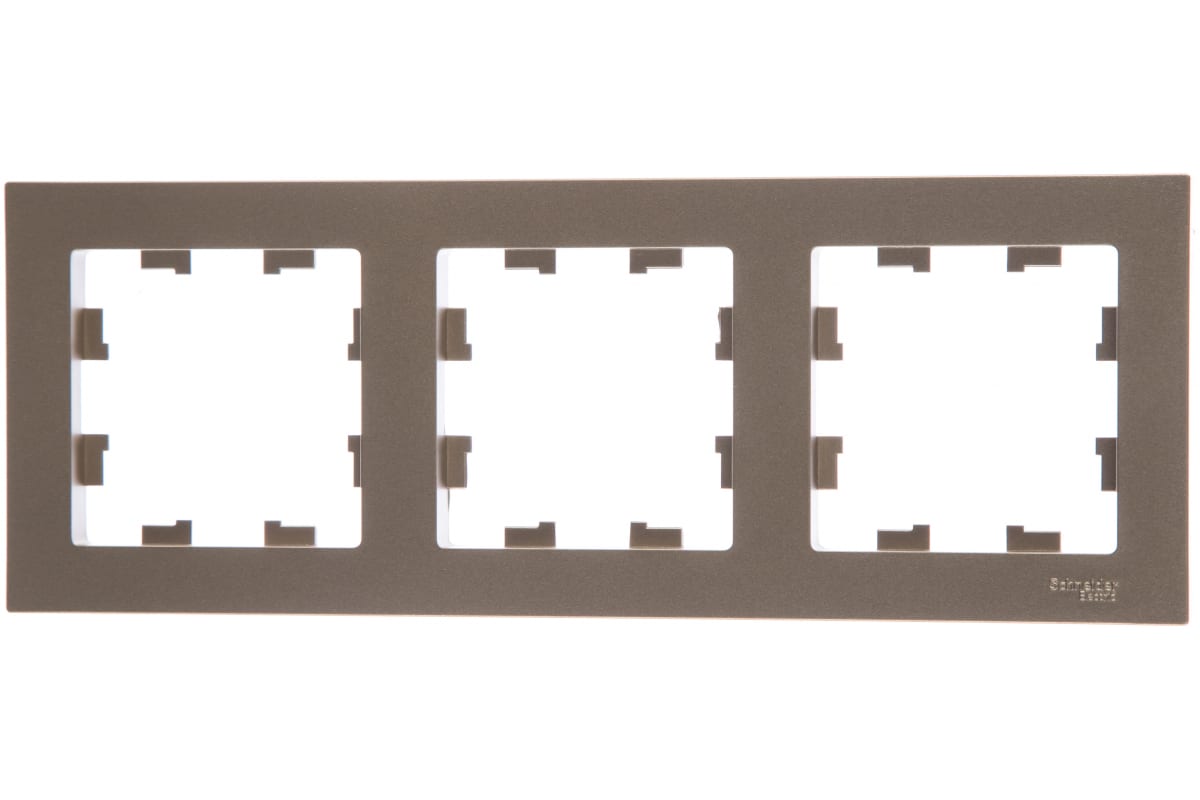 Рамка трехпостовая  Atlasdesign  универсальная шампань