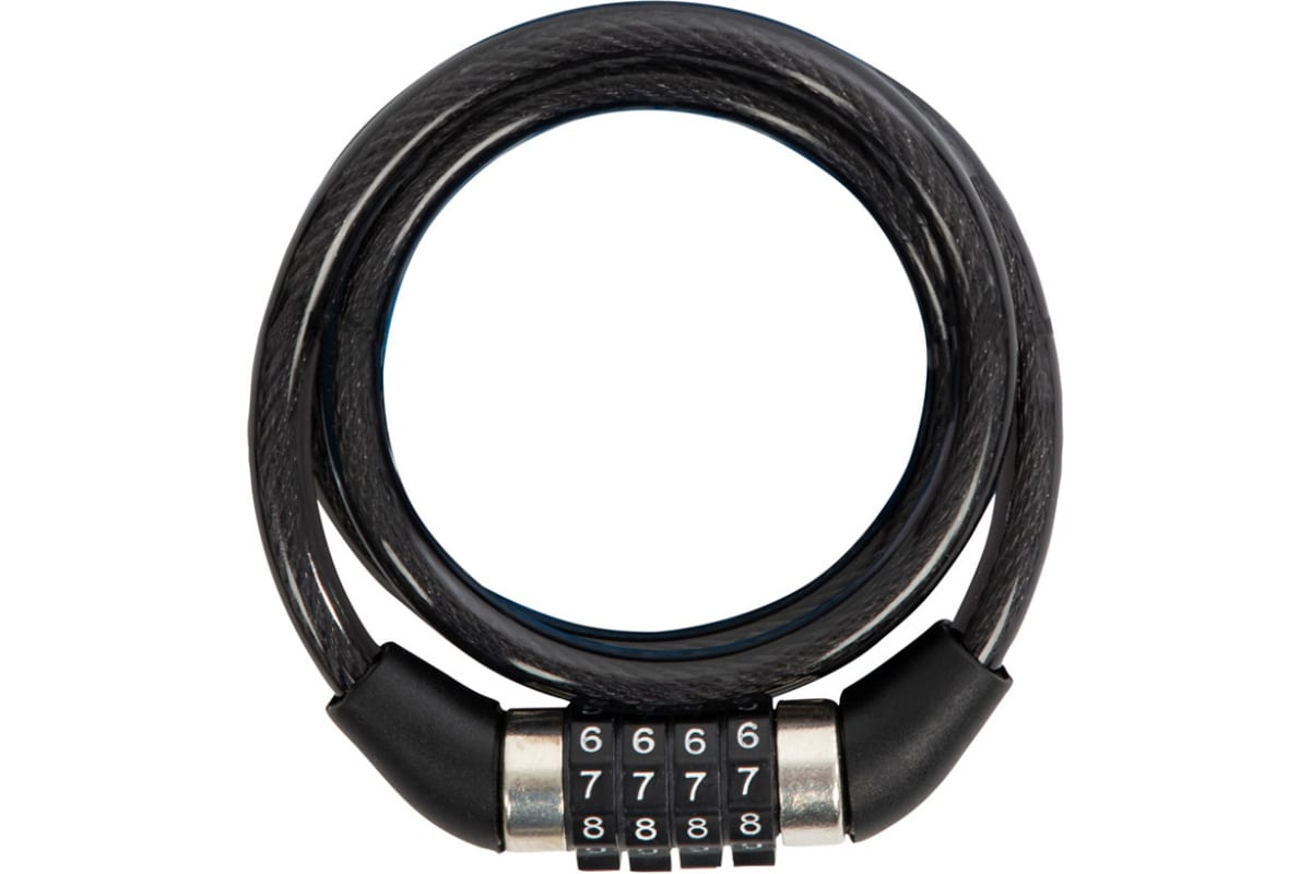 Замок велосипедный кодовый  Park 120см,8мм, перекодируемый