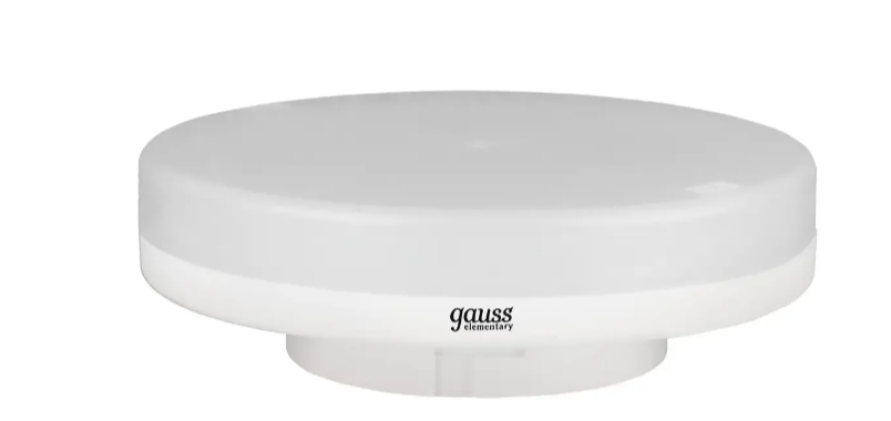 Лампа светодиодная LED 11вт 830Лм 4100К GX53 таблетка белая Elementary Gauss Лампа светодиодная LED 11вт 830Лм 4100К GX53 таблетка белая Elementary Gauss