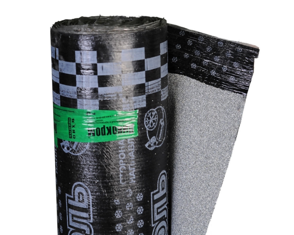 Бикрост ТКП сланец серый (рубероид) 10м2 верхний слой