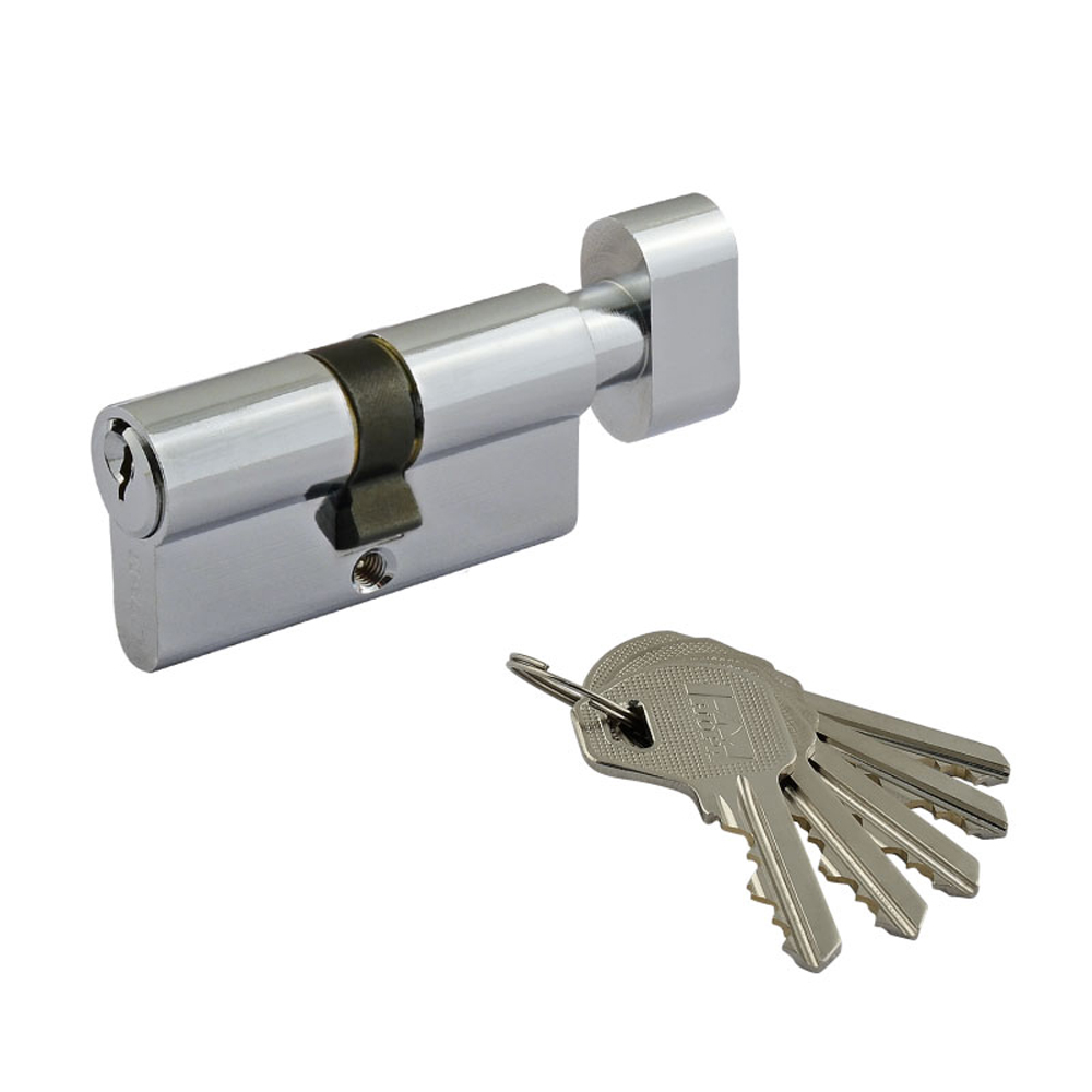 Цилиндровый механизм Нора-М ЕСО Z ЛВ-60 40*30 с вертушкой хром