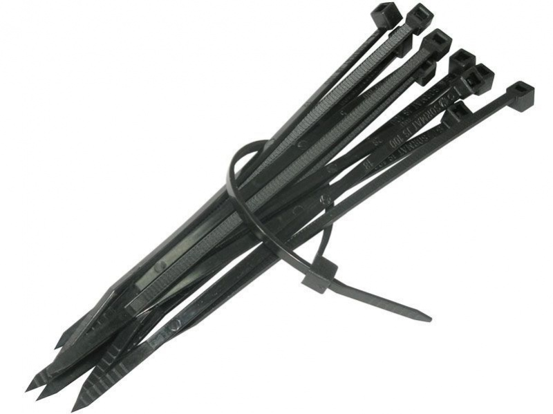 Ремешок-Хомут Черные. 80х2.4 мм, 100 шт