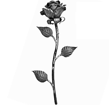 Роза большая 420*187мм кованая Роза большая 420*187мм кованая