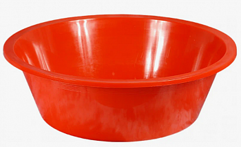 Таз круглый 14л мерный розовый/красный Эльф