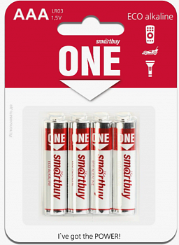 Батарейка алкалиновая AAА Smartbuy Eco