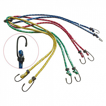 Ремень багажный "Краб" 8 стальных крюков, длина 900 мм, диаметр 7 мм Ремень багажный "Краб" 8 стальных крюков, длина 900 мм, диаметр 7 мм