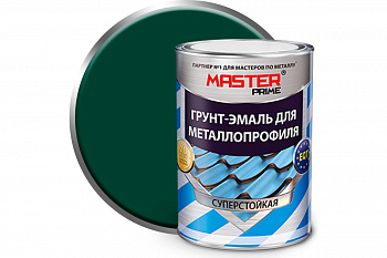 Грунт-эмаль для металлопроф.RAL 6005 зеленый мох 0,9 Мастер прайм