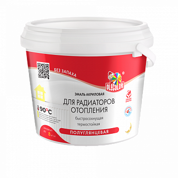 Эмаль акриловая для радиаторов отпления Матовая 1.0 OLECOLOR