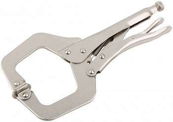 Клещи с зажимом сварочные тип С 280мм усилен. инстр.сталь эргоном ручка MaxiTool