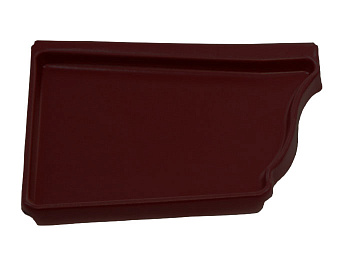 Заглушка прямоуг. желоба левая 8017 корич.