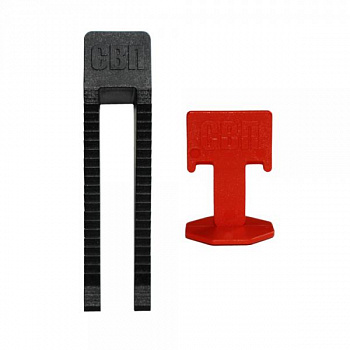 Комплект набор зажим+клин СВП DERZHI Флажок 1,4мм 40шт