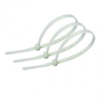 Стяжки (хомуты) Derzhi нейлоновые белые 3*100