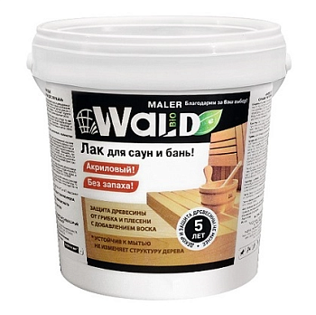 Лак акриловый для бань и саун 1кг