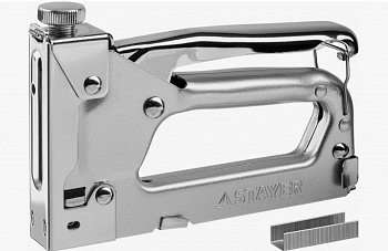 Степлер скобозабивной  Derzhi регулируемый скоба 53 4-14мм Metal