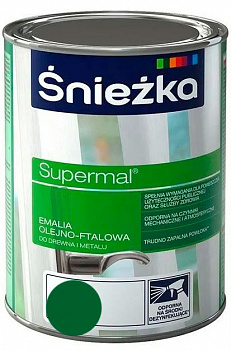 Эмаль Supermal Sniezka зеленая мята 0.8л 