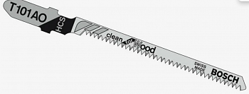 Полотно эл. лобзика Derzhi Т101АО дерево, фанера фигурн. рез