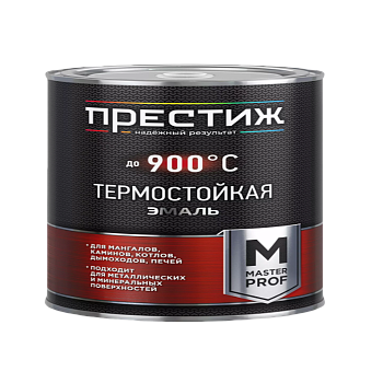 Эмаль термостойкая до 400С черная 0,4кг Престиж Эмаль термостойкая до 400С черная 0,4кг Престиж