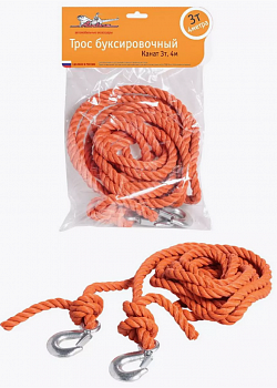 Трос буксировочный канат 3т, 4м