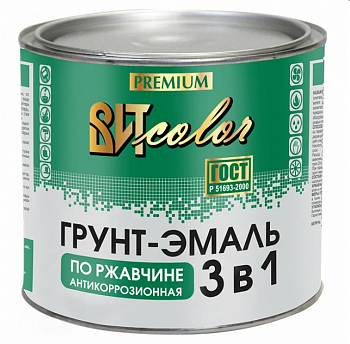 Грунт-эмаль по рж "ВИТ color" черная 1,8кг