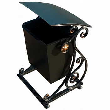 Урна "Лотос под крышей" 25л кованая 445*445*745 мм (Ш*Г*В) Урна "Лотос под крышей" 25л кованая 445*445*745 мм (Ш*Г*В)