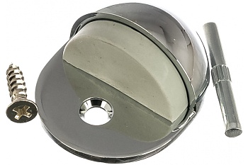 Дверной ограничитель упор напольный Апекс DS-0002 CR хром