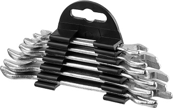 Набор Ключи МЕХАНИК рожковые оцинкованные 6-15мм 6шт