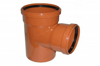 Тройник переходник 160*110 Флекстрон (оранж)