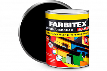 Эмаль алкидная ПФ- 115 черный FARBITEX 1,8кг Эмаль алкидная ПФ- 115 черный FARBITEX 1,8кг