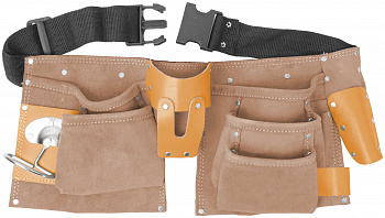 FIT Пояс для инструмента кожа 10 отделен. 1 петля для инструмента