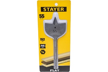 STAYER FLAT 55*152мм сверло по дереву