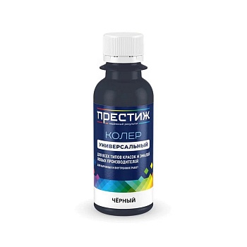 Колер 001 черный универсальный 100мл Престиж