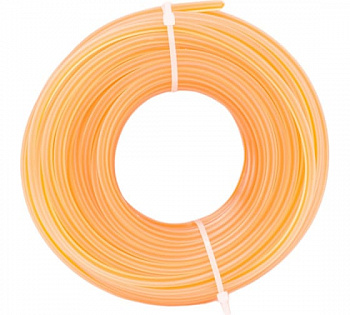 Леска для триммера квадрат с нейлоновым сердечником KUMA 3,0мм*15 оранж. (3015-004)