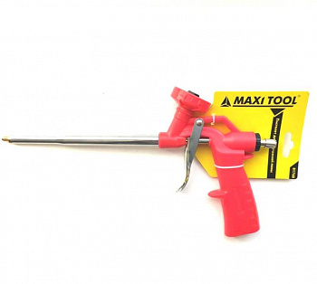 ПИСТОЛЕТ 81766 д/монтажн.пены,для туб.алюмин.тело,пластик.ручка,регулир (1шт20шт) MaxiTool