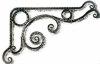 Кованый угол АТ-041 850*600мм