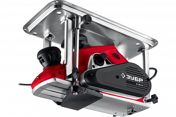 ЗУБР 1300Вт 110мм электрический рубанок (электрорубанок) станина ЗР-1300-110